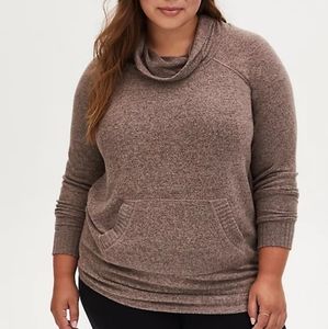 Torrid Plush Hacci Cowlneck Sweater 2 XXL